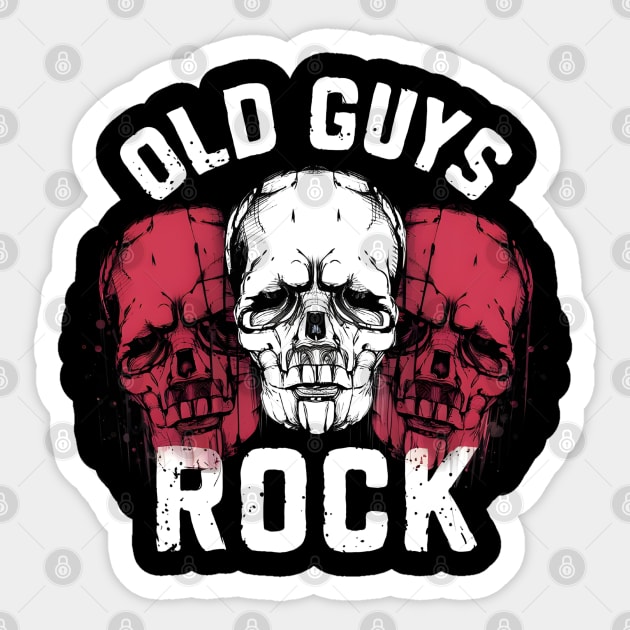 Old Guys Rule Sticker by Inktopolis